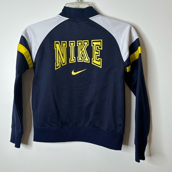 Nike Kids Yellow and Blue zip up sweater jacket - Picture 8 of 9